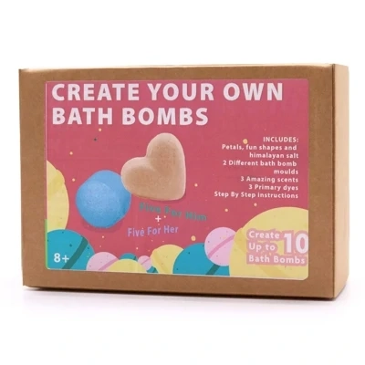 Bath Bomb Kit - Five for Her & Five for Him Bath Bomb Kit - Five for Her & Five for Him