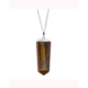 Gemstone Flat Pencil Pendant - Tiger Eye