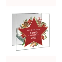 Personalised Christmas Glass Tea ..