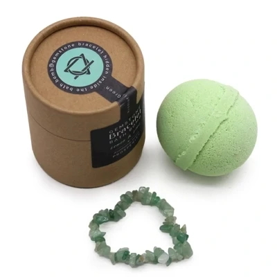 Green Aventurine Crystal Jewellery Bath Bomb Green Aventurine Crystal Jewellery Bath Bomb