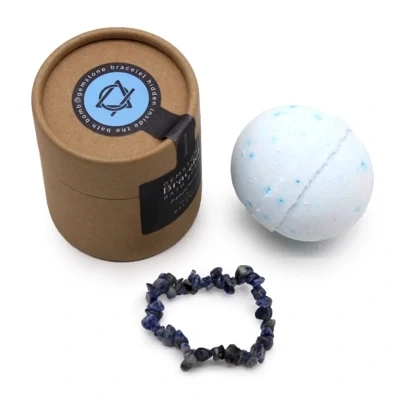 Sodalite Crystal Jewellery Bath Bomb Sodalite Crystal Jewellery Bath Bomb