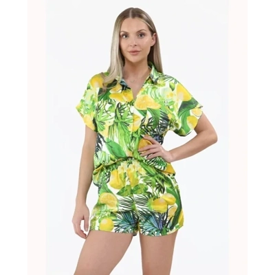 PRINTED SHIRT SHORT CO-ORD SET PRINTED SHIRT SHORT CO-ORD SET