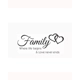 family a4 laminated print