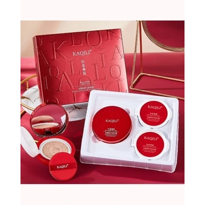 KaQiLi Red Ginseng Air Cushion Foundation + 2 x Refill Gift Set KaQiLi Red Ginseng Air Cushion Foundation + 2 x Refill Gift Set
