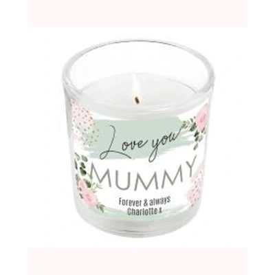Personalised Abstract Rose Scented Jar Candle Personalised Abstract Rose Scented Jar Candle