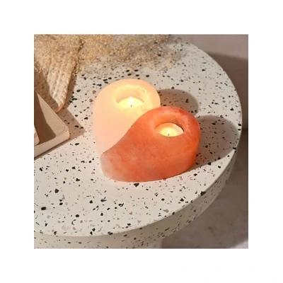 Himalayan Salt Tealight Holder - Yin & Yang Himalayan Salt Tealight Holder - Yin & Yang