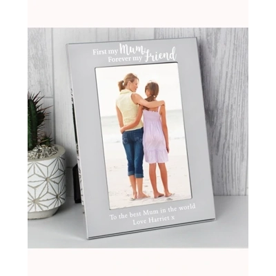 Personalised First My Mum...6x4 Silver Photo Frame