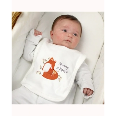 Personalised Mummy and Me Fox Bib Personalised Mummy and Me Fox Bib