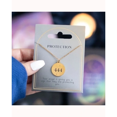 444 Angel Number Protection Necklace