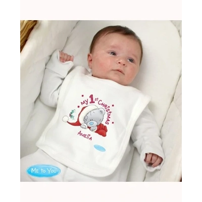 Personalised Me To You My 1st Christmas Bib Personalised Me To You My 1st Christmas Bib