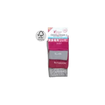Kleeneze - Glass & Window Microfibre Cloth Set Kleeneze - Glass & Window Microfibre Cloth Set