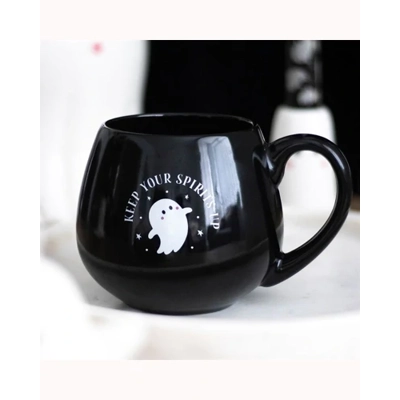 Keep Your Spirits Up Rounded Ghost Mug