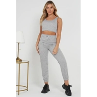 Crop Top Trouser Two Piece Lounge..