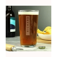 Personalised Free Text Pint Glass