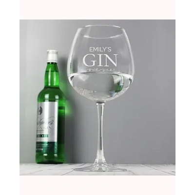 Personalised Gin Balloon Glass Personalised Gin Balloon Glass