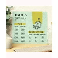 Personalised Air Fryer Chart Glas..