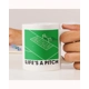 Personalised Life's A Pitch Mug