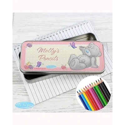 Personalised Me to You Pencil Tin with Pencil Crayons Personalised Me to You Pencil Tin with Pencil Crayons