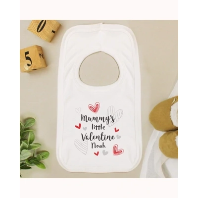 Personalised Little Valentine Baby Bib Personalised Little Valentine Baby Bib