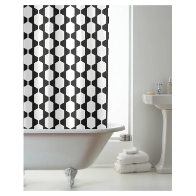 Shower Curtain - Retro Mono Shower Curtain - Retro Mono