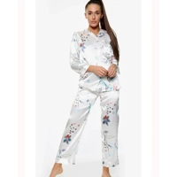 Floral Print Satin PJ Set