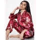 Floral Print Satin PJ Set