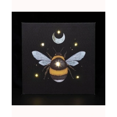 Forest Bee Light Up Canvas Plaque