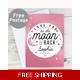 Personalised To The Moon & Back Pink Card