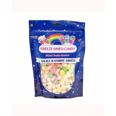 Freeze Dried Candy Small Rainbow Fruits Pouch 90g Freeze Dried Candy Small Rainbow Fruits Pouch 90g