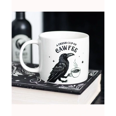 Fresh Cup of Cawfee Raven Mug