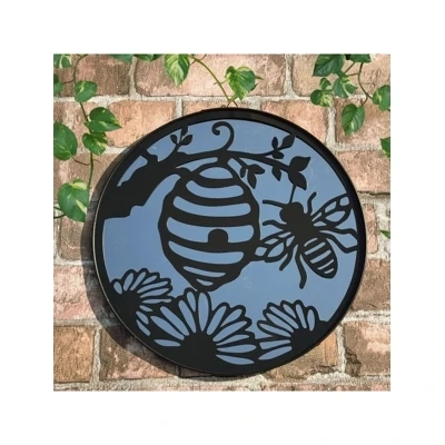 Garden mirror bee & flower Garden mirror bee & flower