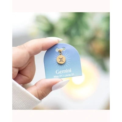 Gemini Gold Tone Zodiac Sign Charm Gemini Gold Tone Zodiac Sign Charm