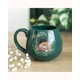 Green Sleeping Fox Rounded Mug