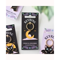 Guided by Moonlight Enamel Keyring