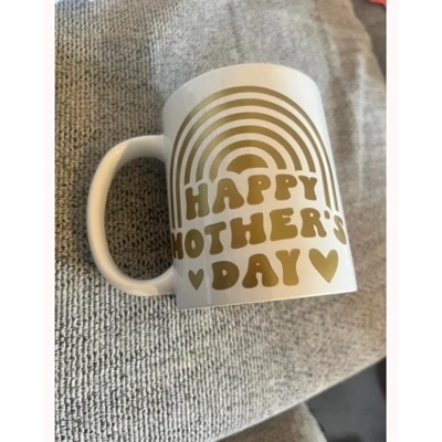 happy mothers day & rainbow