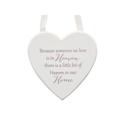 Heart Plaque - Heaven in our Home Heart Plaque - Heaven in our Home