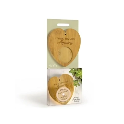 Heart Shaped Tealight Holder & Tealights - Amazing Heart Shaped Tealight Holder & Tealights - Amazing