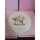 Highland Cow In Bucket Large Round Plaque