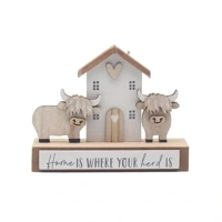 Highland Cow Plaque - House