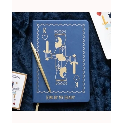 King of My Heart Playing Card A5 Notebook