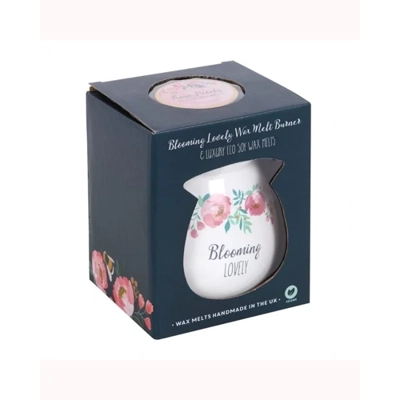 Large Blooming Lovely Wax Melt Burner Gift Set Large Blooming Lovely Wax Melt Burner Gift Set