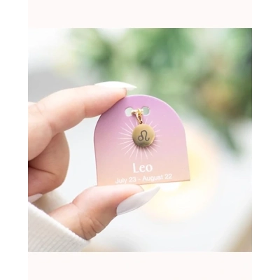 Leo Gold Tone Zodiac Sign Charm Leo Gold Tone Zodiac Sign Charm