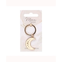 Moon Phase Crescent Enamel Keyring