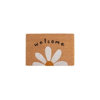 Natural Daisy Welcome Doormat Natural Daisy Welcome Doormat