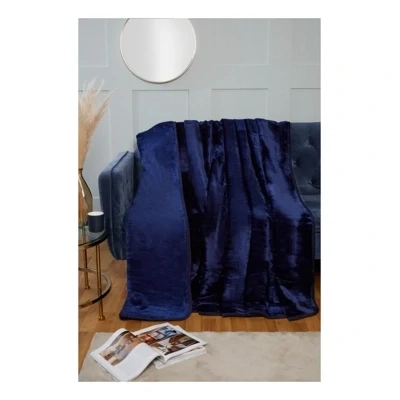 Navy So Soft Throw Navy So Soft Throw