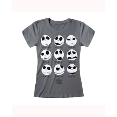 Nightmare Before Christmas – Many Faces Of Jack (Fitted T-Shirt)