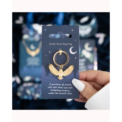 Night Owl Metal Keyring Night Owl Metal Keyring