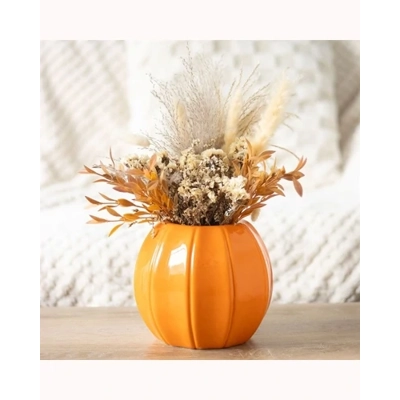 Orange Pumpkin Vase