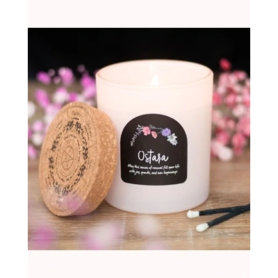 Ostara Fresh Linen Wheel of the Year Candle