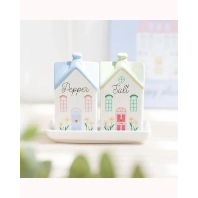 Pastel House Salt and Pepper Shakers Pastel House Salt and Pepper Shakers